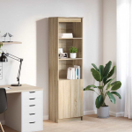 vidaXL Komoda Sonoma Oak 50x35x180 cm Drewno klejone | 3328464 | 8721158713148