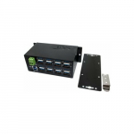 Exsys EXSYS EX-1113HMS 16-portowy koncentrator USB 3.0/3.1(Gen1) Din-Rail-Kit 15KV ESD z ochroną przeciwprzepięciową | 4718359111365 | 4718359111365