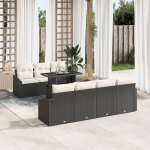 vidaXL 8-osaline aiam&ouml;&ouml;bli komplekt Beige, Black | 3357680 | 8721288378835
