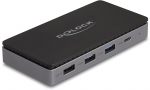 Delock USB Type-C&trade; dokkimisjaam 4K - Dual HDMI MST / USB / Gigabit LAN / PD 3.0 85 W | 88271 | 4043619882717