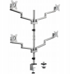 LogiLink LOGILINK BP0211 Kinnitus neljale 17-32-tollisele monitorile, 6 kg, kallutatav, p&ouml;&ouml;ratav ja pingutatav k&auml;e k&uuml;lge | BP0211 | 4052792078688