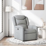 vidaXL Kokkupandav tugitool, light grey, riidest polsterdus | 4015596 | 8721158336026