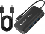 AV Techly traadita USB-C HDMI 1080p pildiedastuss&uuml;steem kuni 30m | IDATA USBC-HUB5WL | 8059018369809