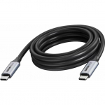 VISION professionaalne USB-C paigalduskaabel - eluaegne garantii - USB 3.2 20 Gbps - koaksiaalkaabli konstruktsioon - maksimaalne resolutsioon 4K 60 Hz - toetab laadimisvoolu 3A - USB-C 3.2 (M) kuni USB-C 3.2 (M) - v&auml;lisl&auml;bim&otilde;&otilde;t 4,5 mm - 22+30 AWG -  ...