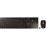 Klaviatuur Cherry DW 9100 SLIM traadita RF + Bluetooth AZERTY Prantsuse Black | JD-9100FR-2 | 4025112095412