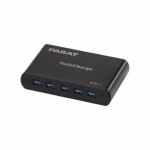 Lādētājs Canyon PARAT PARAPROJECT TC5 TwinCharger GaN ar 5 USB-A / USB-C PD/QC portiem Black | 990596999 | 4006793003392