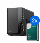 Synology DS225+ /24T | 2-zatokowy serwer NAS w zestawie z dyskami o łącznej pojemności 24TB, Tower | DS225+-24T-10-2 | 5907772509357
