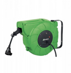 Automatyczny przedłużacz bębnowy z kablem RIBIMEX do montażu na ścianie, 15 m | 3700194423667 | 3700194423667