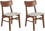 Komplekt 2 s&ouml;&ouml;gitoa tooli ANOKA Puit Beige-hall | 4255664895714 | 4255664895714