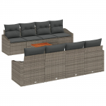vidaXL 7-osaline aiam&ouml;&ouml;bli komplekt patjadega Hall pol&uuml;rattan Akaatsia | 3356473 | 8721288367440