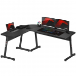 Kirjutuslaud Huzaro Hero 6.0 Black 147 cmx112.5 cm | HZ-Hero 6.0 black | 5903796011296