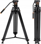 Professionaalne videov&otilde;tte statiivi + &otilde;litatud pea Kf Kf09.121 | SB7765 | 5904647816510