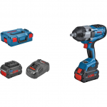Bosch Powertools PRO Akku-Schlagschrauber BITURBO GDS 18V-1000 Professional, 18Volt (blau/Black, 2x Akku ProCORE18V 8,0Ah, 1/2", in L-BOXX) | 06019J8302 | 4059952564586