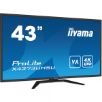 Iiyama X4373UHSU-B1 (108 cm (43 Zoll), Black, UltraHD/4K, VA, HDMI) | 20801780000ZXZ44 | 4948570118519