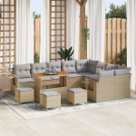 Aiam&ouml;&ouml;bli komplekt vidaXL 13 osa koos patjadega Beige pol&uuml;rotang Akatsia, aiam&ouml;&ouml;bli komplekt vidaXL 4 osa koos patjadega Beige pol&uuml;rotang Akatsia | 3363742 | 8721288438614