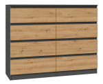 Topeshop M8 120 ANT/ART KPL chest of drawers | M8 120 ANTR/ART | 5904507201494