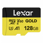 M&auml;lukaart Lexar Professional Gold SD 128 GB UHS-II/U3 A1 V60 (LMSGOLD128G-BNNNG) | LMSGOLD128G-BNNNG | 843367132393