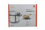 Zwilling 1009149 Simplify Edelstahl-Kochtopfset 4-teilig Silber-Schwarz | 1009149 | 4009839535383