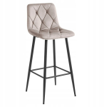 Barstool NADO - velvet dark beige / black legs x 3 | model_3952_3-NADO-MODY85 | 5903332086931