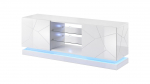 Cama TV cabinet QIU 160 MDF white gloss/white gloss | QIU 160 | 5903815004834