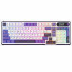 Royal Kludge RK S98 - US paigutus - kuumvahetatavad Chartreuse l&uuml;litid - Blackberry (White Violet) juhtmevaba m&auml;nguklaviatuur | RKS98-BB-CS | 6935280825088