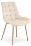 Leobert Tugitool BERA - samet beige hele / jalad tamm x 4 | 5903332096459 | 5903332096459