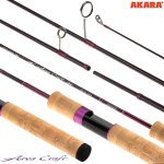 Mak&scaron;ķerkāts AKARA &laquo;AREA CRAFT TX-40&raquo; 632UL 2X, gredzeni Fuji Torzite (saliek., 1,89 m, oglekļ&scaron;ķ., tests: 0.5-6 g) | AC632UL-189