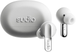 Juhtmevabad k&otilde;rvaklapid Sudio Earbuds N3 Pro Bluetooth k&otilde;rvaklapid mikrofoniga m&uuml;rasummutusega Chrome White (N3PROWHT) | N3PROWHT | 7350071384794