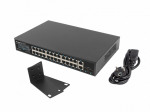 Lanberg switch 24x 1GB PoE+/2x GB 2x SFP rack 19" 250W | RSGE-24P-2GE-2S-250 | 5901969438680