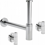Pudelikujuline valamu sifoon Eleganta kroom | 492489 | 4015211492489