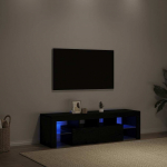 vidaXL TV-kapp LED-valgustusega, black oak, 140x36,5x40 cm | 862030 | 8721158724366
