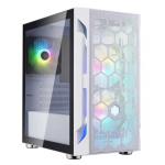 SilverStone Fara H1M Pro Micro-ATX Geh&auml;use, Tempered Glass - wei&szlig; | GESV-520 | 4710679814827