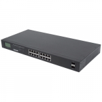 Switch Intellinet Network Solutions Gigabit 16x RJ45, POE+, 2x SFP, LCD, Rack 19 (561259) | 561259 | 0766623561259