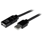 Kabel USB StarTech USB-A - USB-A 25 m Black (USB2AAEXT25M) | USB2AAEXT25M | 0065030855402