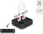 DELOCK M.2 Dockingstation 2x M.2 NVMe PCIe SSD Klon Funktion | 64177 | 4043619641772