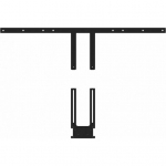 Hagor HAGOR Poly kuvariadapter 140-191cm 55-75 tolli Poly Studio ja Poly Studio X50 kaameratele VESA max. 800mm k&otilde;rgusreguleeritav | 2286 | 4250058522863