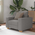 vidaXL Tugitool, taupe, 59 cm, riidega polsterdatud | 4105064 | 8721158689733