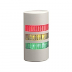 PATLITE Halbs&auml;ule WEP-302FB-RYG Wandm. Buz LED R-Y-G White | WEP-302FB-RYG | 4938766017962