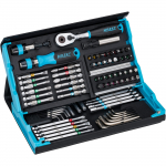 Hazet SmartCase bitikomplekt 2200SC-31, 73-osaline (black/blue, 1/4", koos l&uuml;litusk&auml;epidemega) | 2200SC-31 | 4000896244539