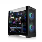 Thermaltake View 390 TG  (Black, Tempered Glass x 2) | CA-11F-00M1WN-01 | 4711658540348