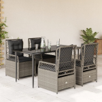 vidaXL 5-osaline aiam&ouml;&ouml;bli komplekt padjadega, helehall | 3263030 VidaXL | 8721102394560