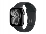 Apple Watch Series 11 GPS 42mm Jet Black Aluminum Case with Black Sport Band M/L MEQU4LW/A | 195950460186