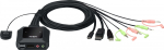 L&uuml;liti Aten ATEN CS52DP 2-port USB-C DisplayPort h&uuml;briidkaabli KVM-l&uuml;liti | 60653E | 4710469341311
