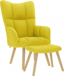 Puhketool jalatoega Light yellow kangas | 4016787 | 8721158362124