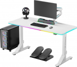 Biurko Ultradesk Iron Białe 132.5 cmx60.5 cm | UDESK-IR-WKA | 5904238812228