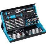 Hazet SmartCase padrunv&otilde;tmete ja otsikute komplekt 2200SC-32, 59-osaline (black/blue, 1/4", koos l&uuml;litusk&auml;epidemega) | 2200SC-32 | 4000896244546