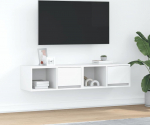 vidaXL 2-osaline valge liimpuidust telerikapp 60x31x25,5 cm | 861437 | 8721158703569