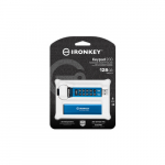 Kingston 128 GB IronKey Keypad 200 Verschl&uuml;sselter USB-Stick Metall USB 3.2 Gen1 | IKKP200/128GB | 0740617330069