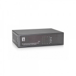 LevelOne PoE+Switch 4xFE PoE/4xFE    65W     Metall | FEP-0812 | 4015867165072