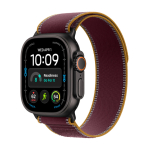 Nutikell Apple Watch Ultra 4 (2026) 5G 49mm Must titaankorpus koos Trail Loop Burgundy rihmaga - Titanium Black | MJC34QP/A | 195951218243